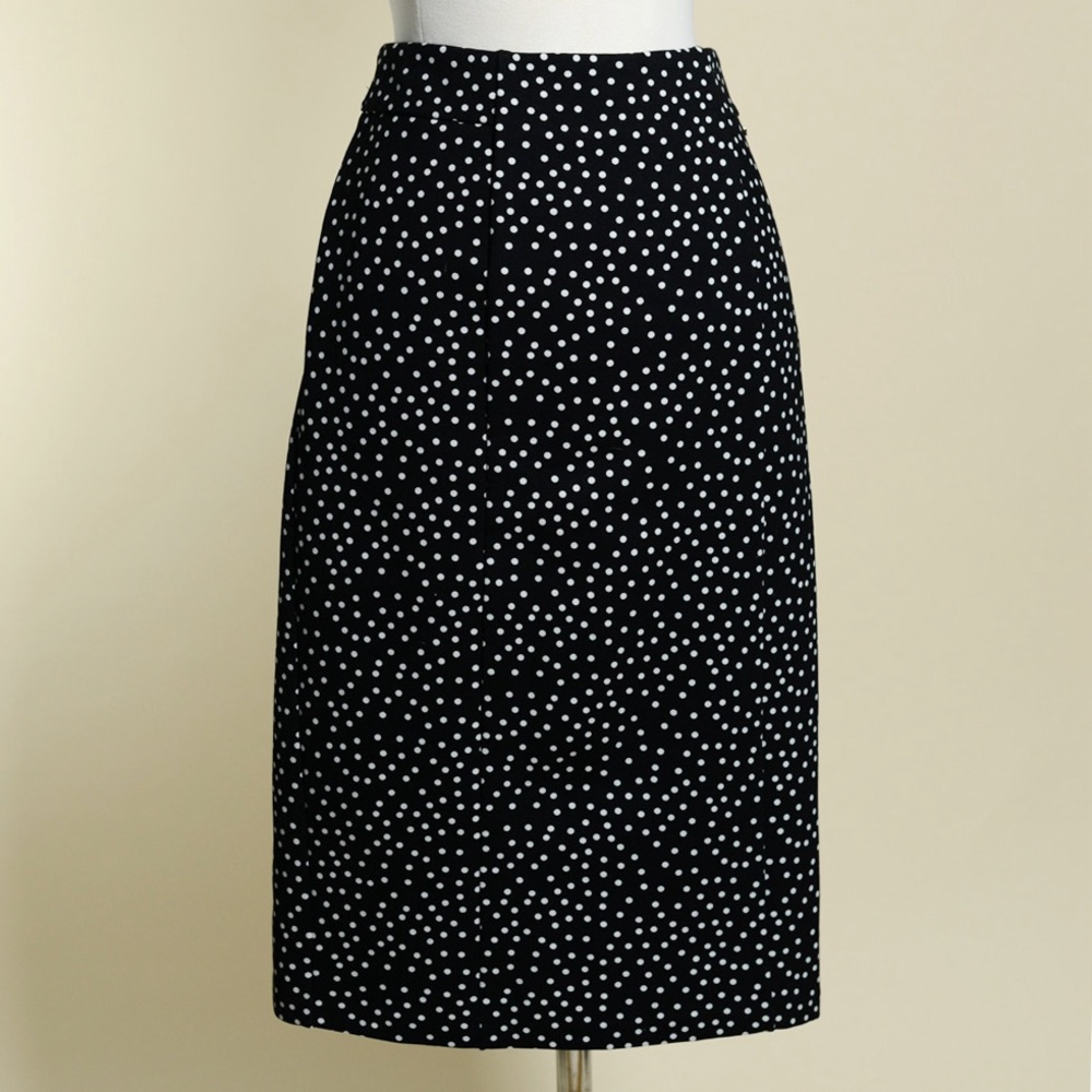 TAHARI Polka Dot Pencil Skirt